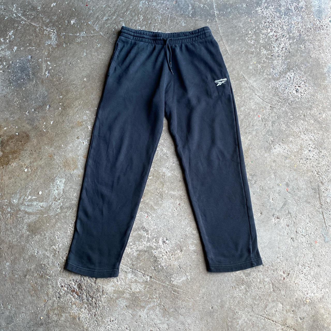 Black Reebok Tracksuit Bottoms - M