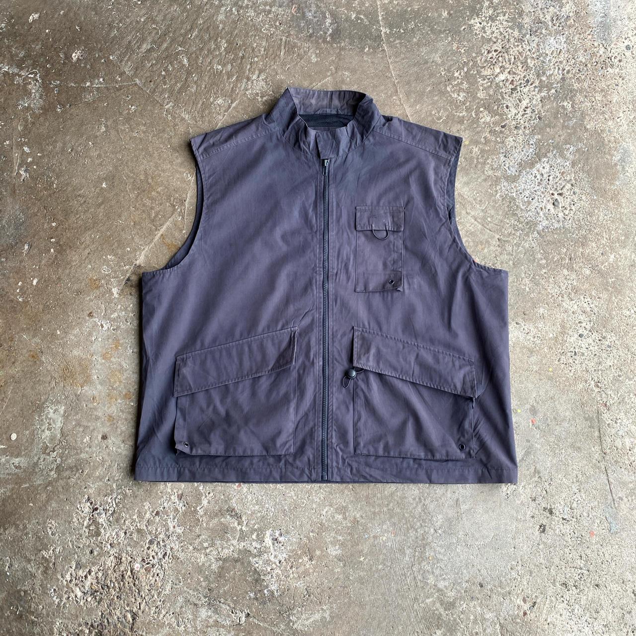 Vintage Grey Technical Full Zip Vest Jacket - 2XL