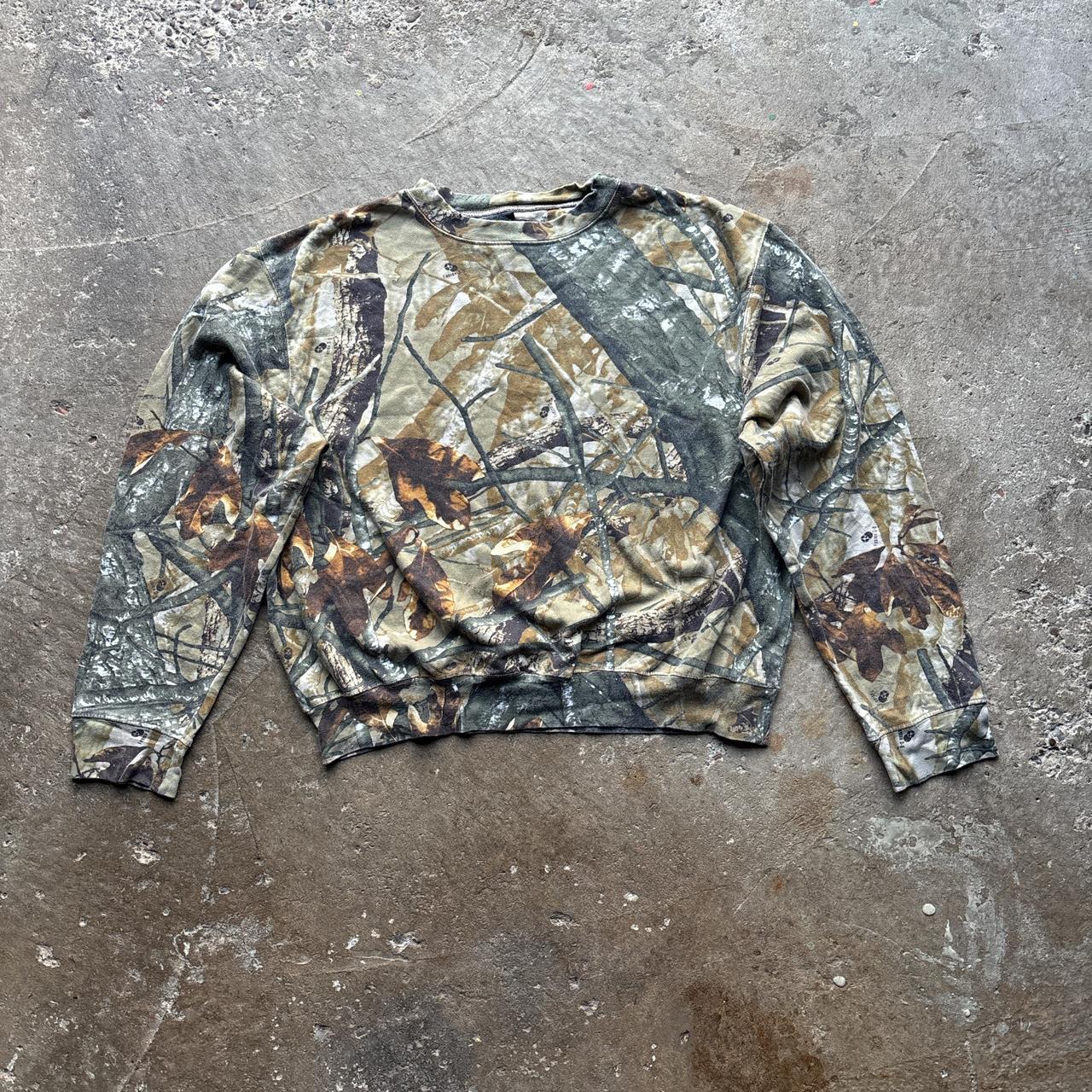 Real tree camo sweatshirt - L
