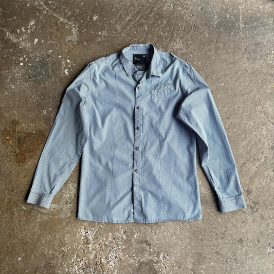 Blue & White G-STAR Long-Sleeve Shirt