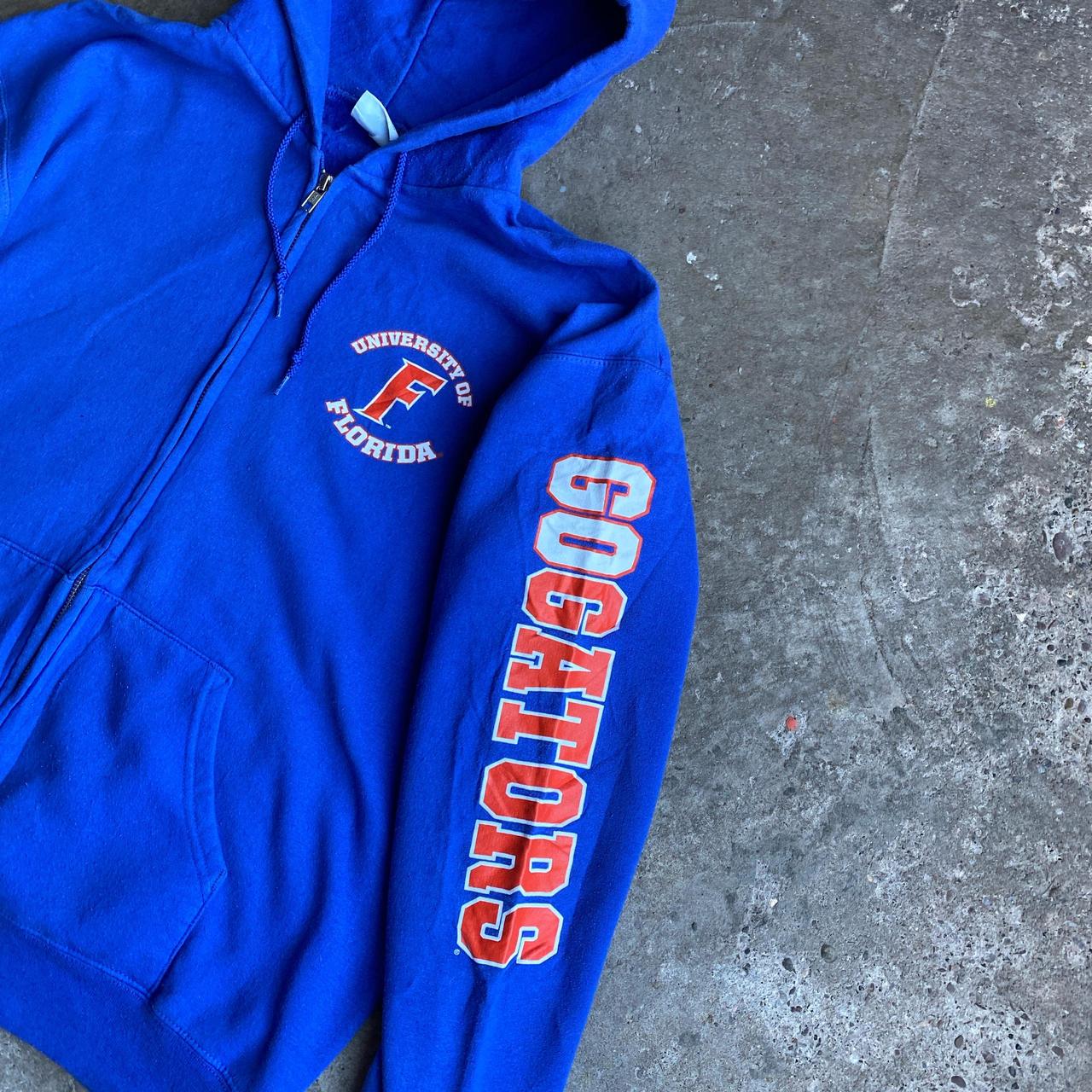 Blue Zip Up Champion University of Florida Hoodie  - M