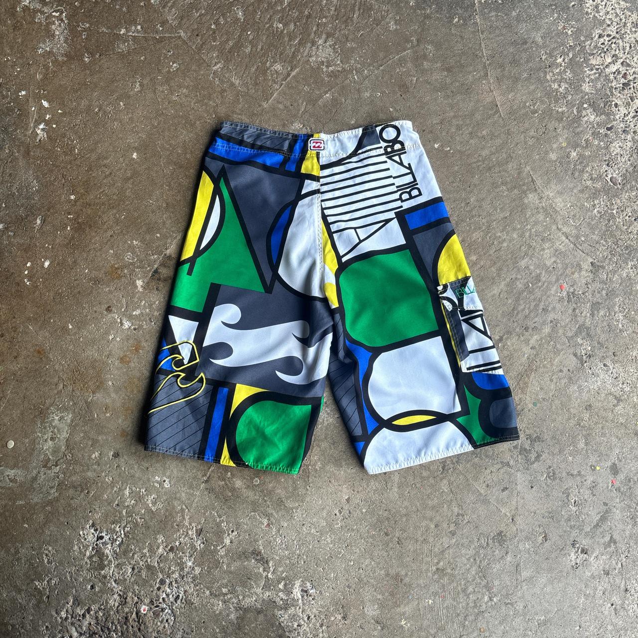 Multi Coloured Billabong Patterned Board Shorts- S