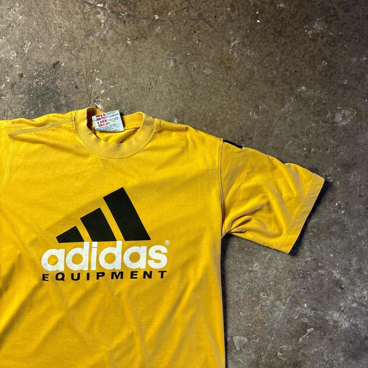 Vintage ‘90s Yellow Adidas Graphic T-Shirt - M