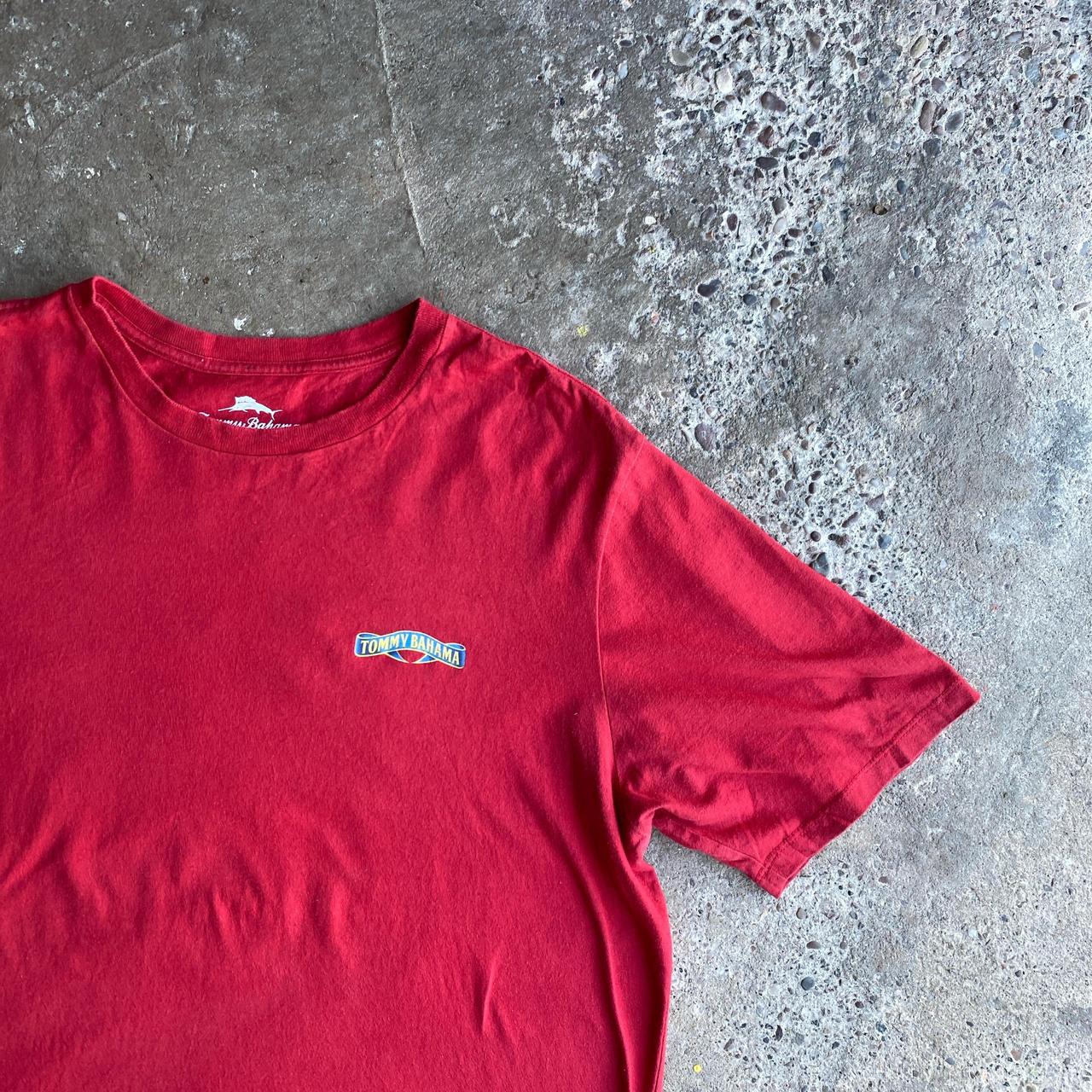 Red Tommy Bahama Graphic Bar T-Shirt - L
