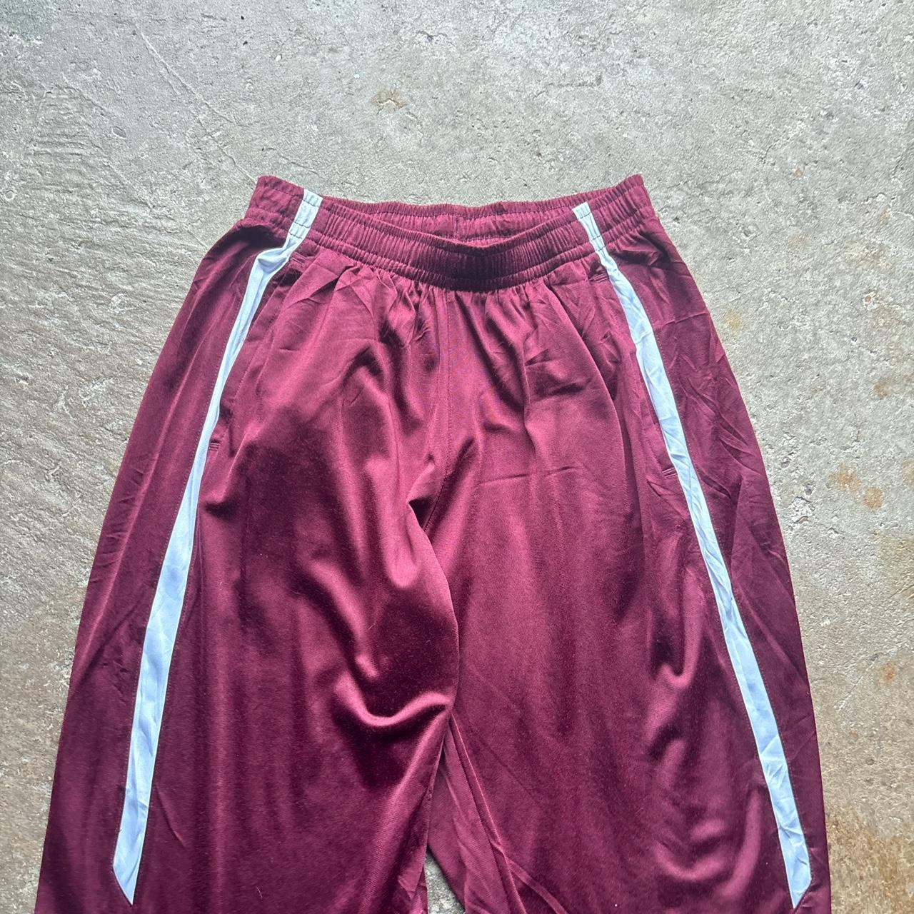 Burgundy Nike Sweatpants - M