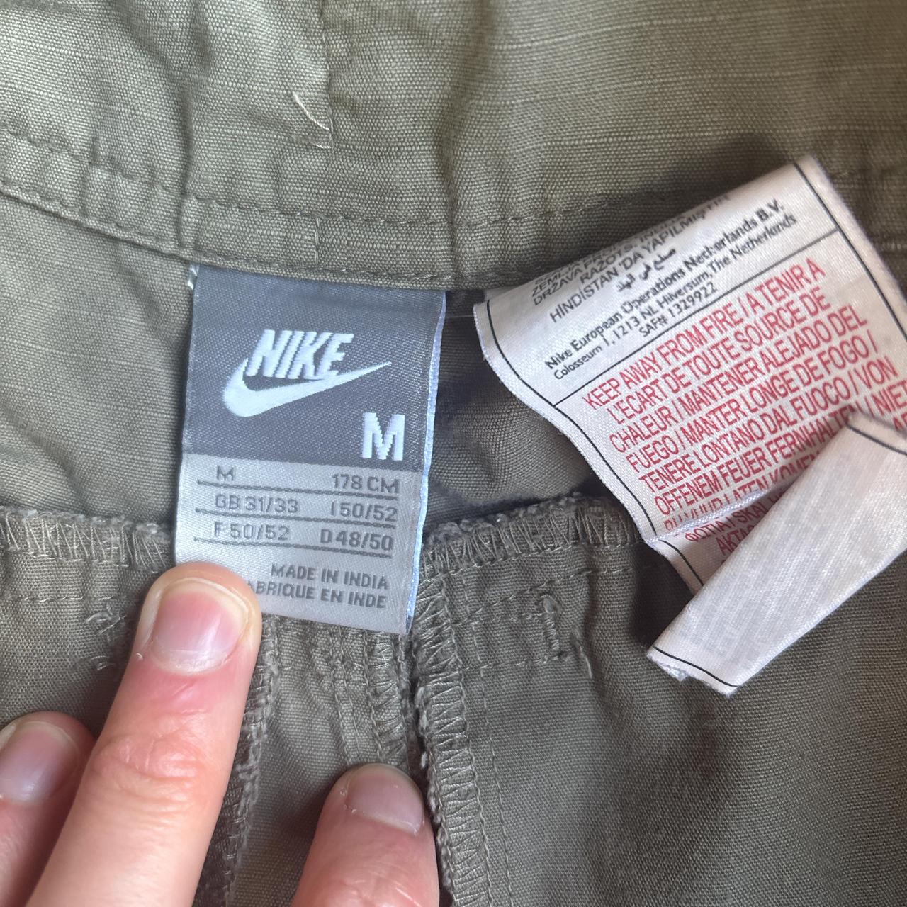 Khaki Green Nike Y2K Technical Cotton Shorts