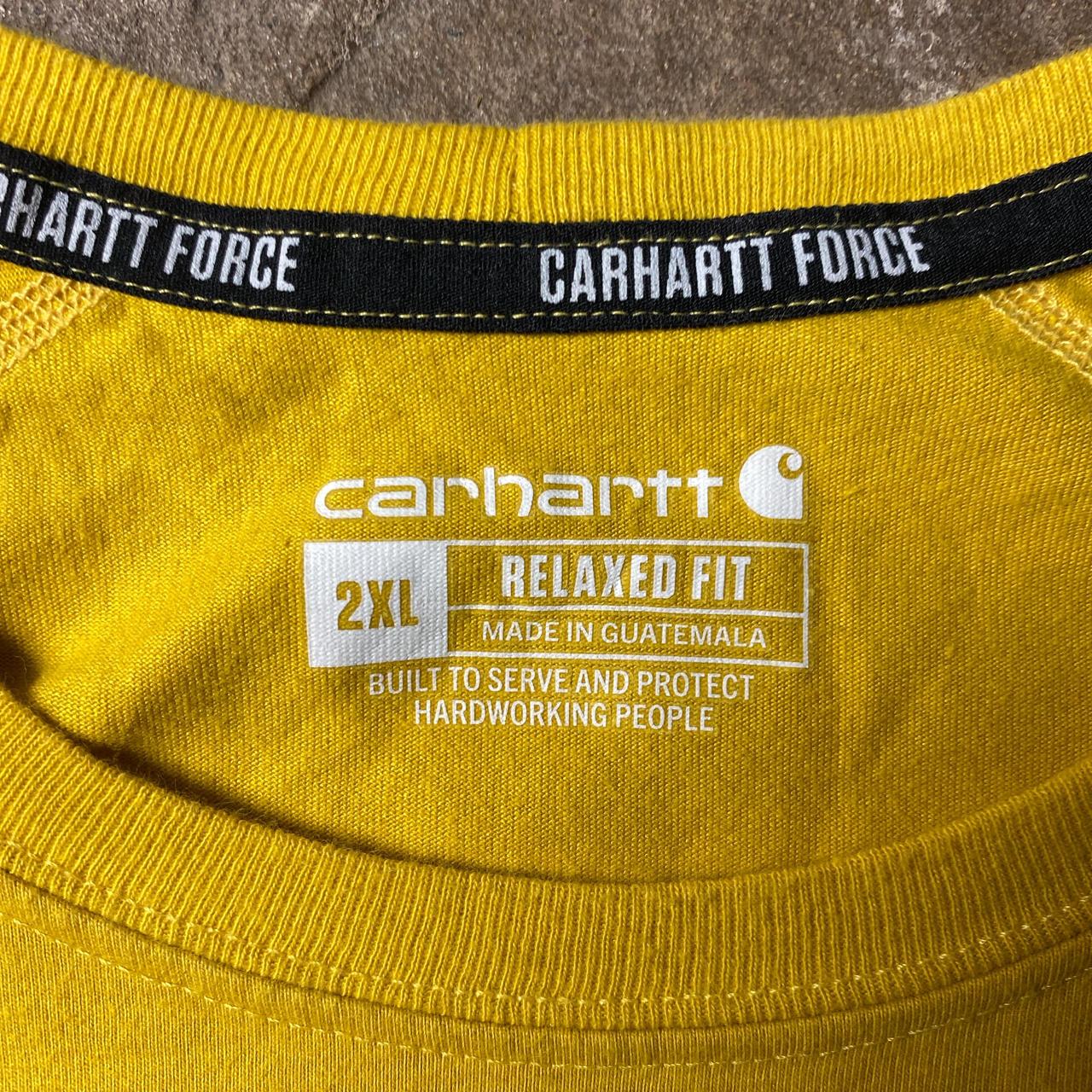 Yellow Carhartt Pocket T-Shirt - 2XL