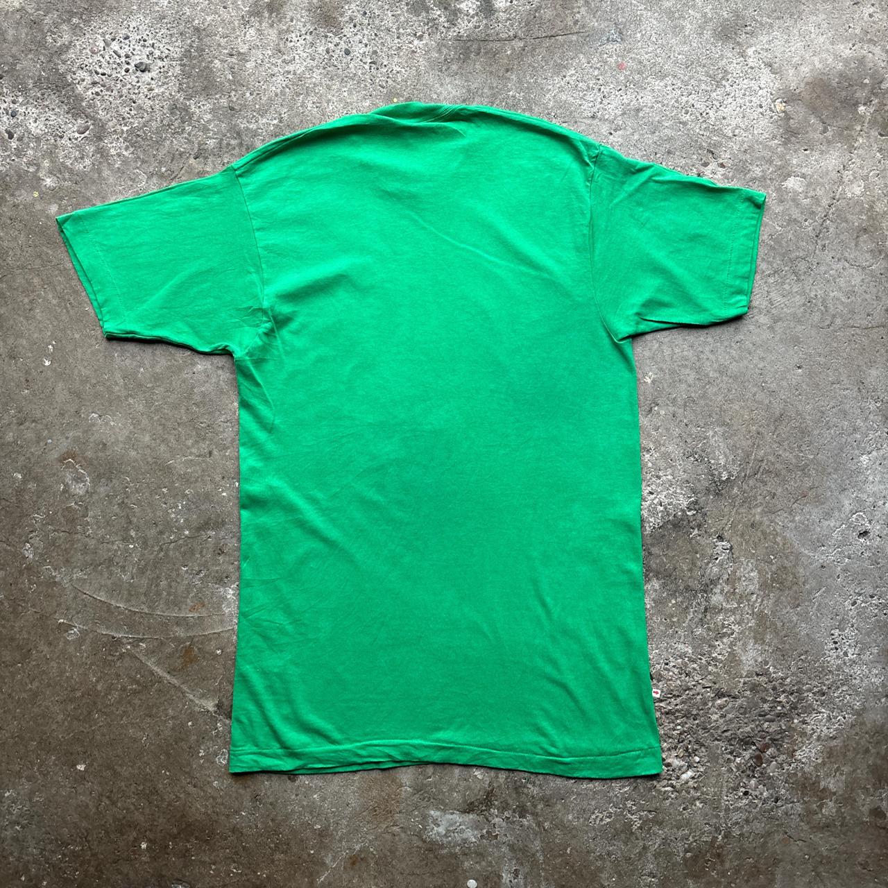 80s Green graphic single stitch tee with ‘Christmas Day Run’ print