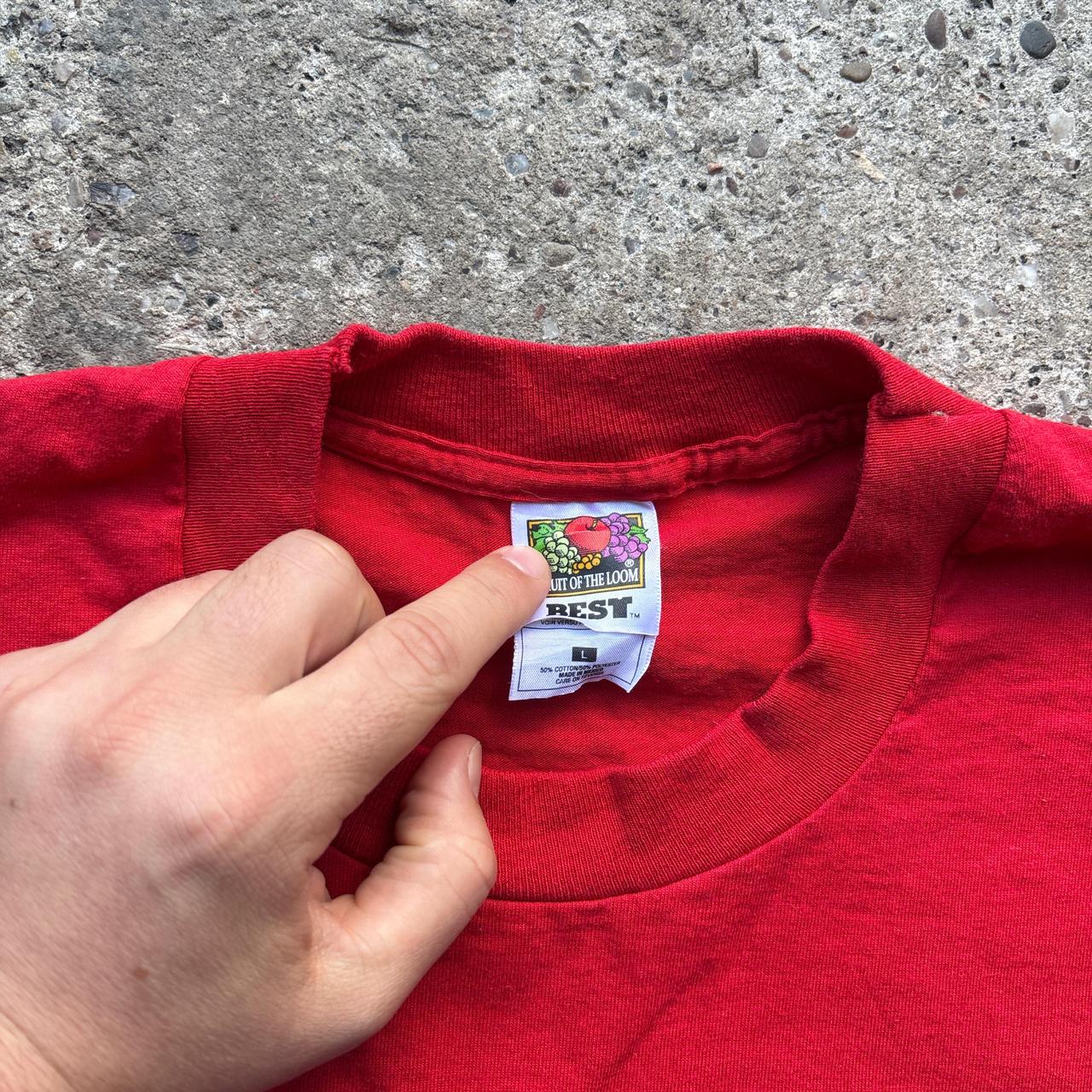 Red NASA graphic tee - L