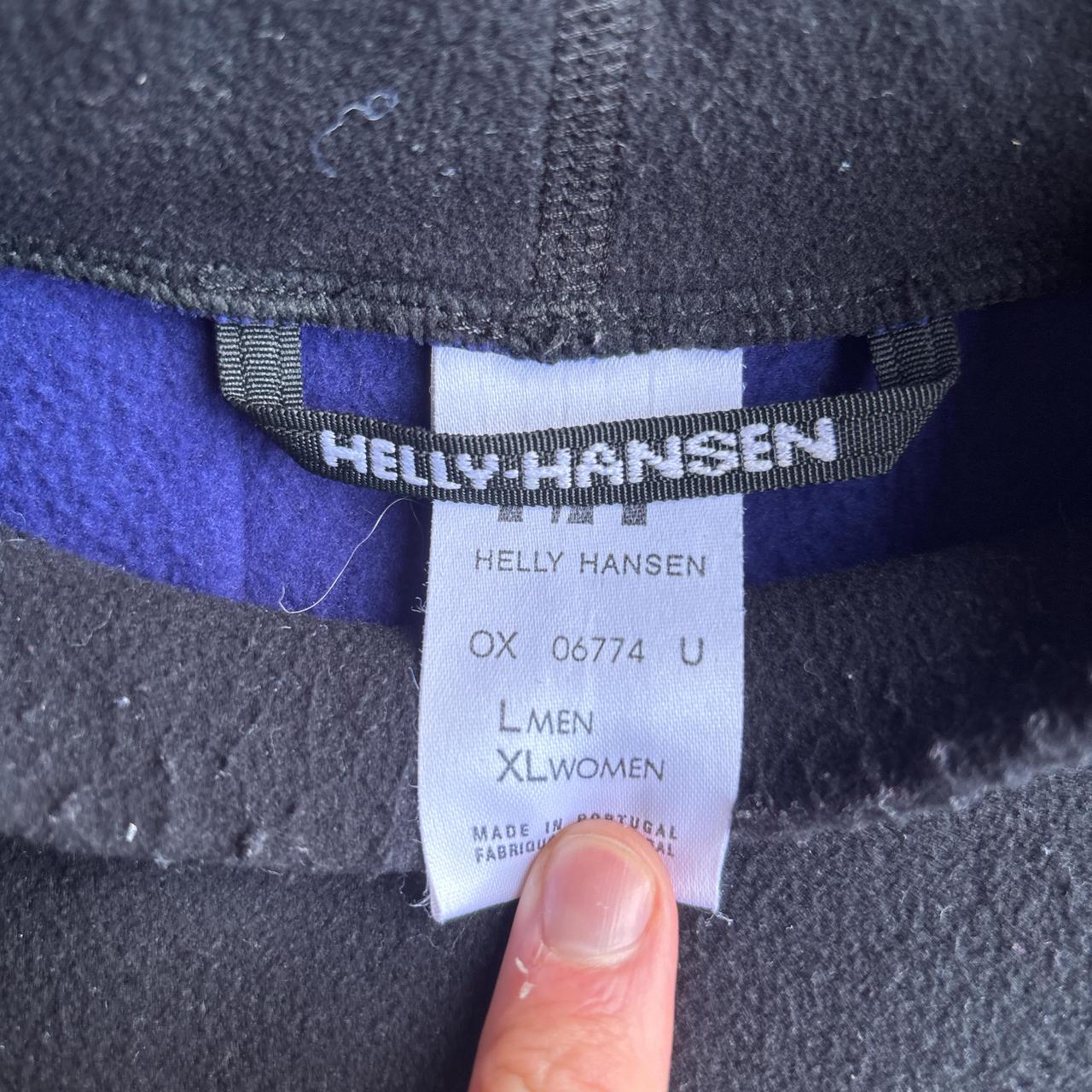 Black & Purple Helly Hanson Fleece - L