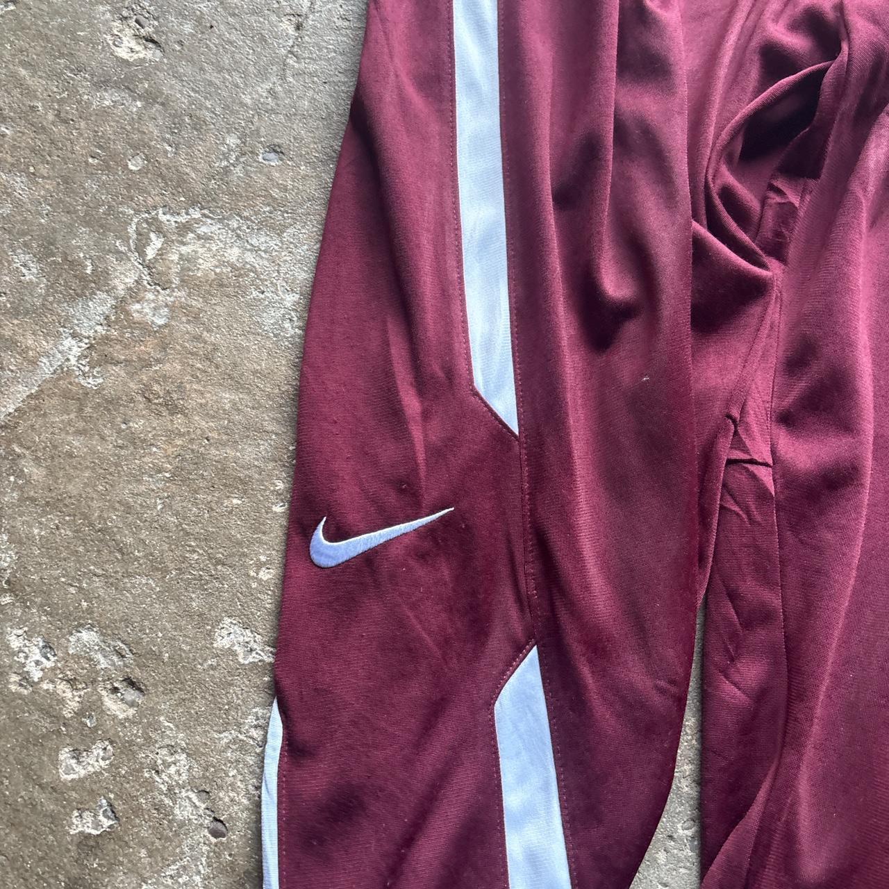 Burgundy Nike Sweatpants - M