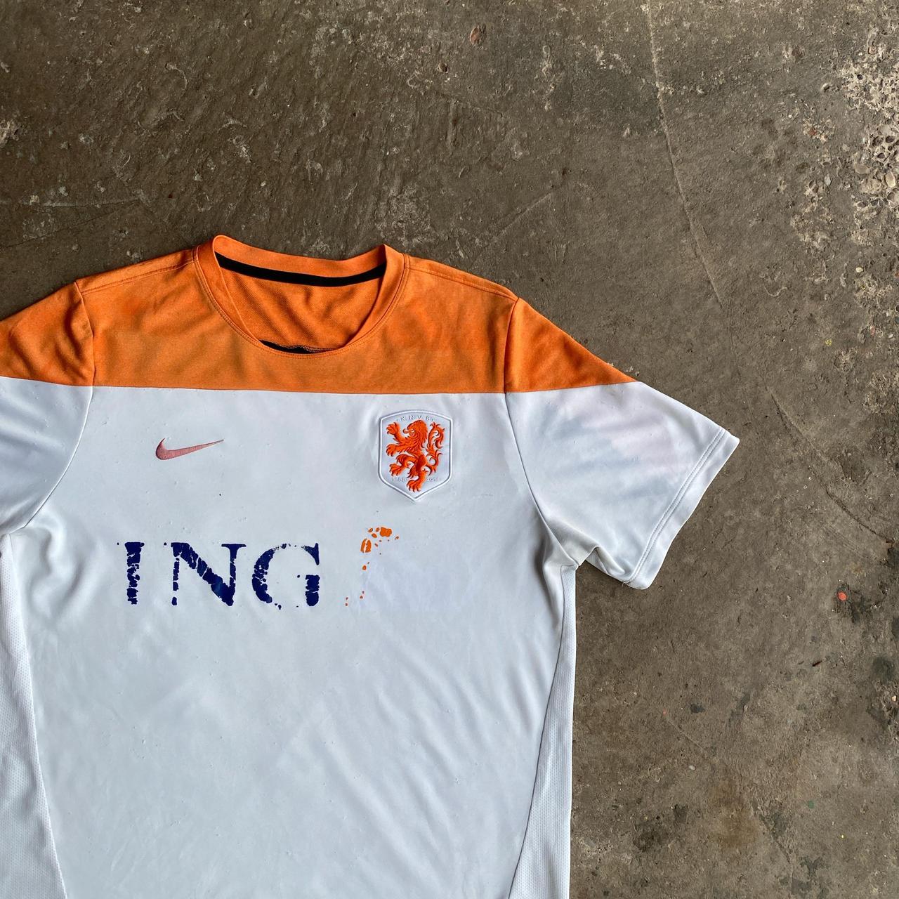 The Netherlands Nike White & Orange Training Shirt - XL