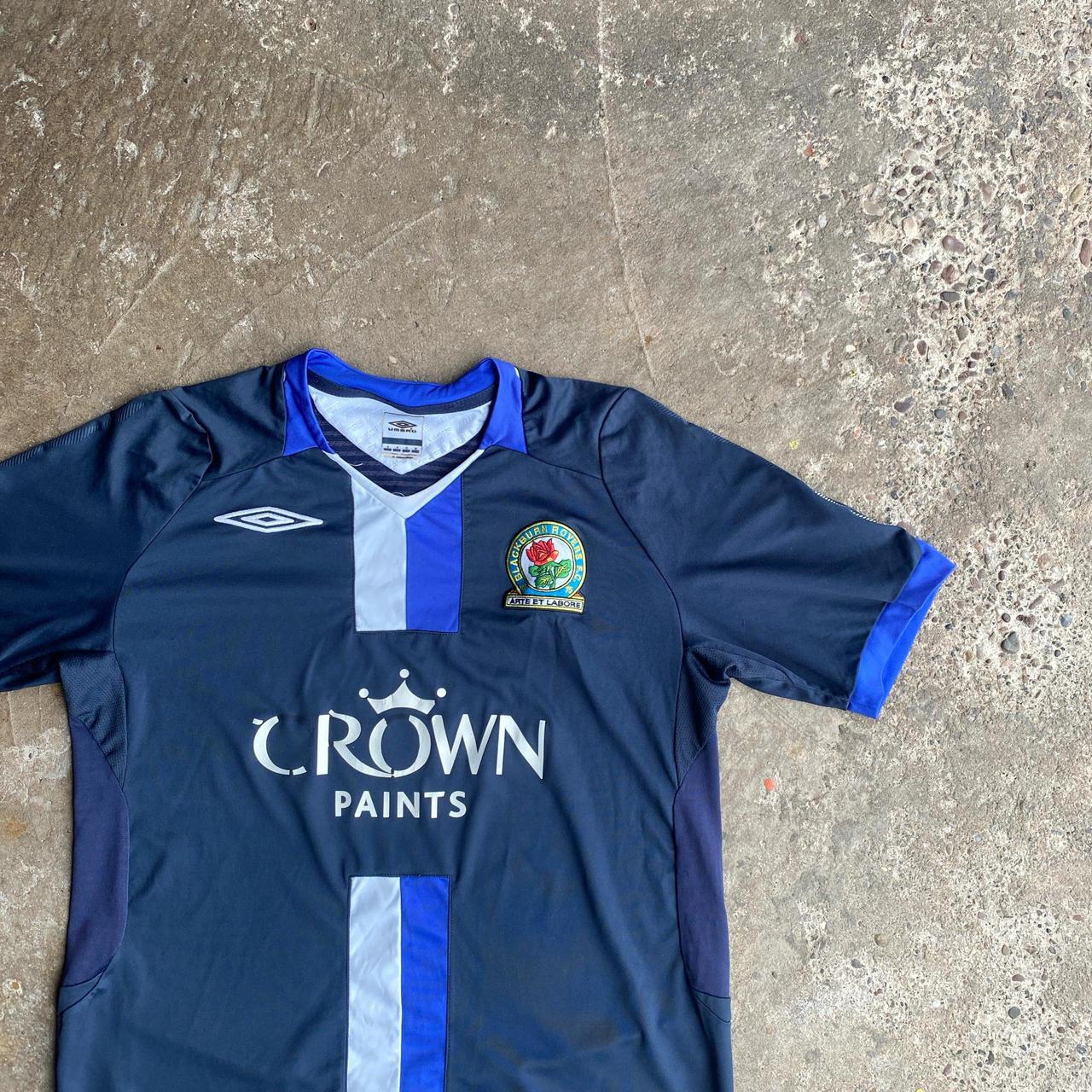 Navy Blackburn Rovers 2008/09 Umbro Away Shirt - S