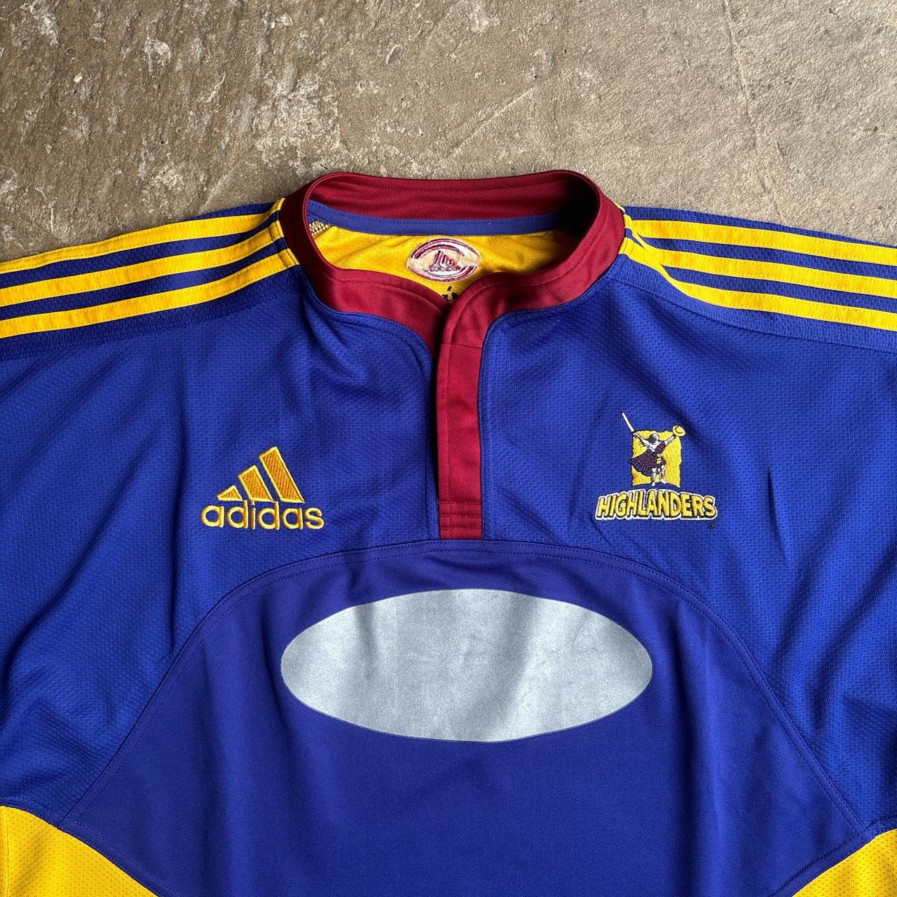 2000’s Blue Highlanders Adidas Rugby Union Shirt - XL