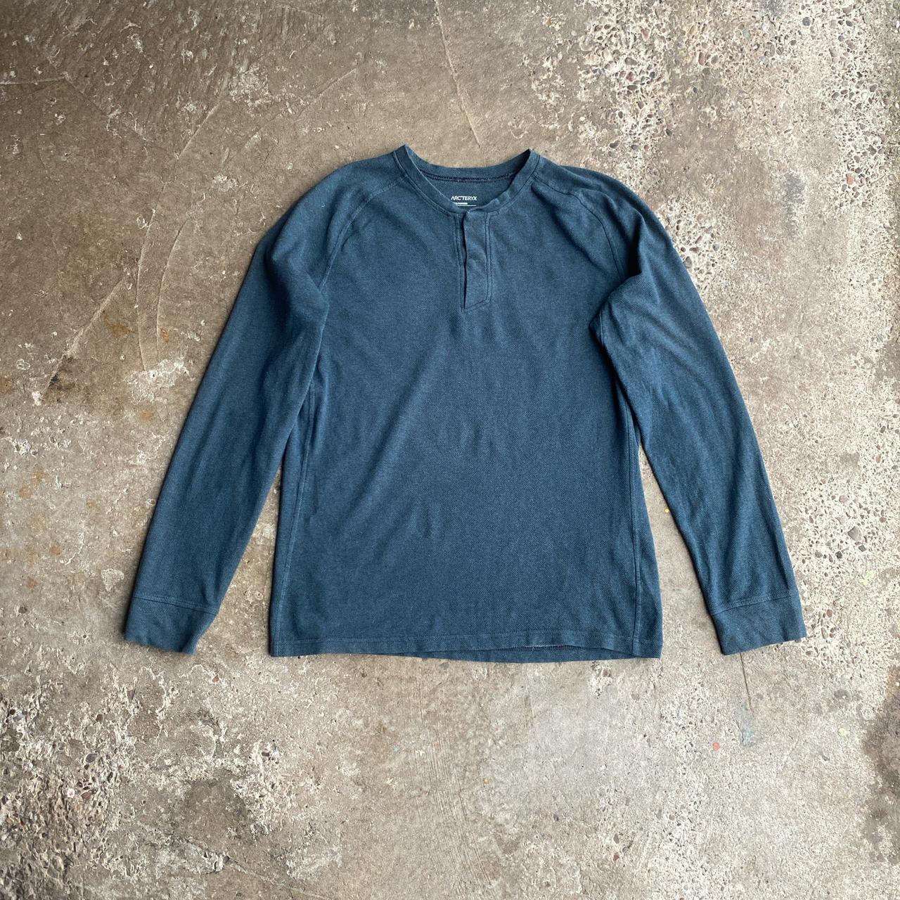 Grey/Blue Arc’teryx Long-Sleeve T-Shirt