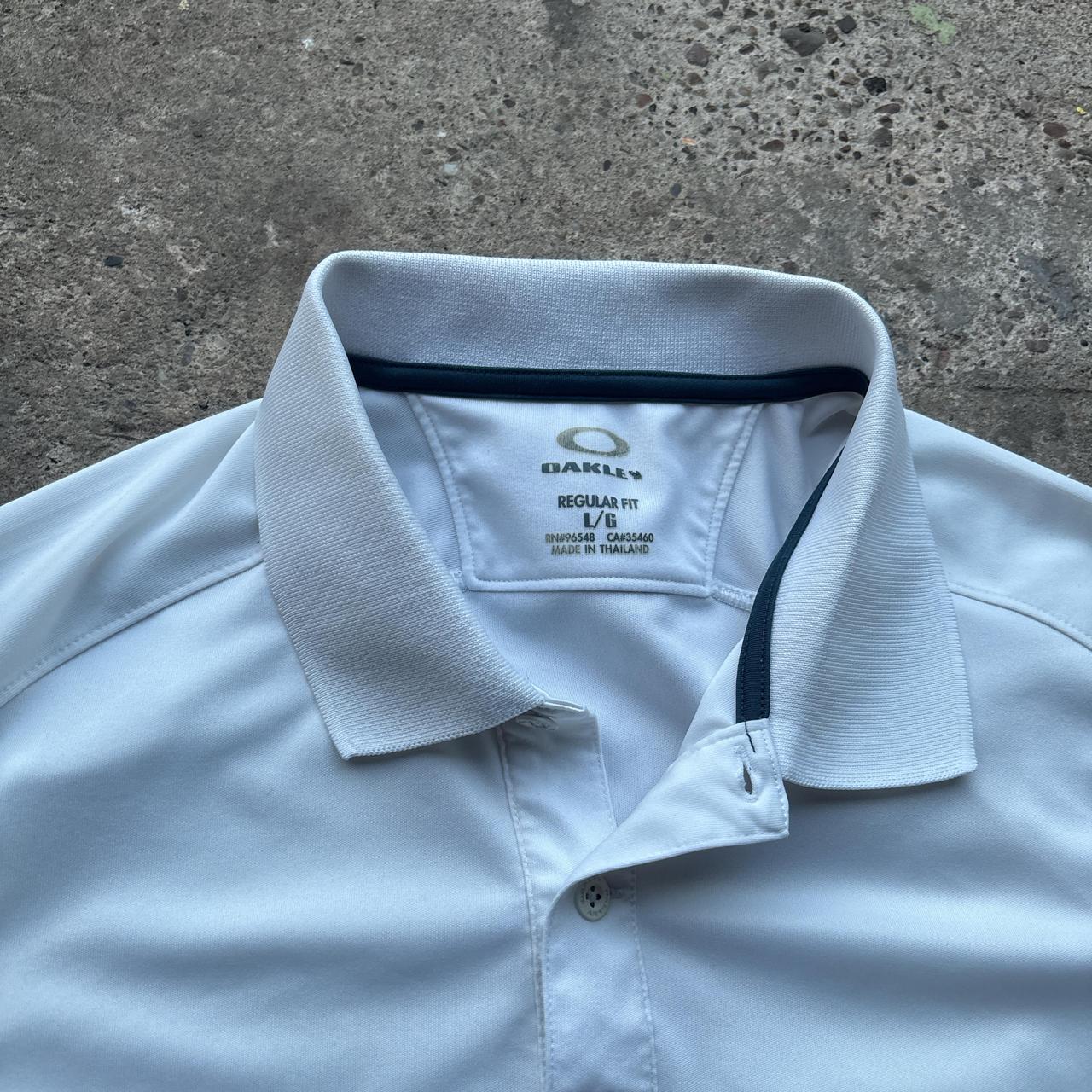 White Oakley activewear polo shirt - L
