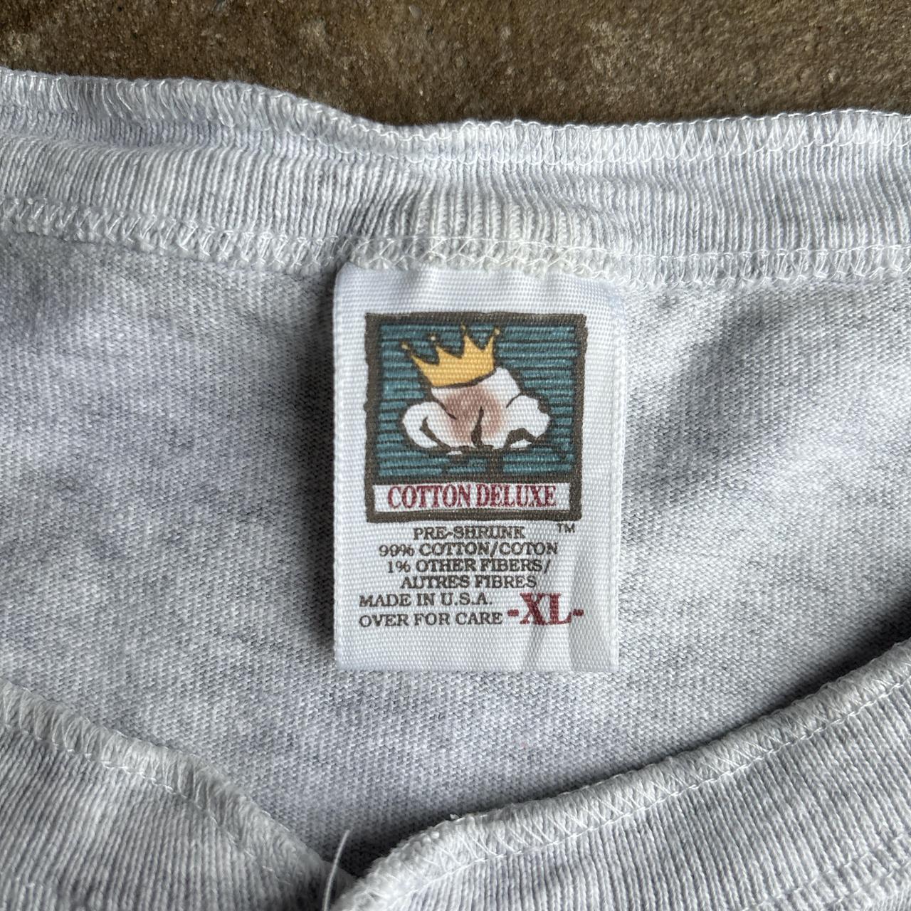 Grey Button Up Single Stitch T-Shirt - XL