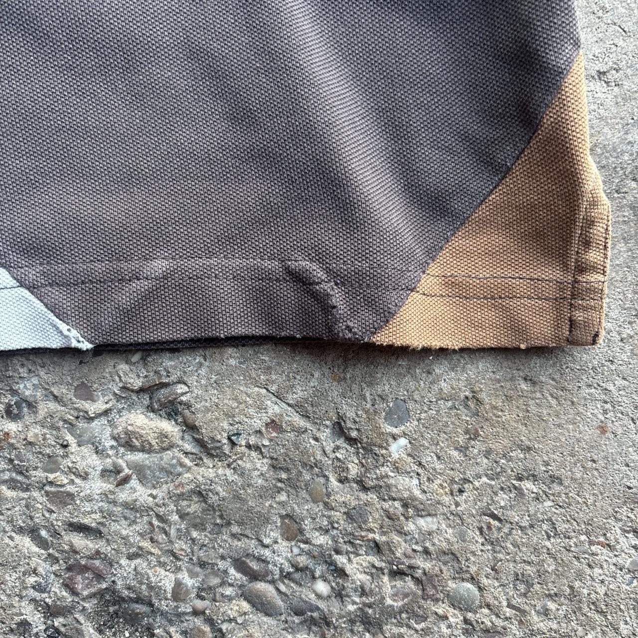 Incredible Fred Perry Brown Check Print Polo Shirt