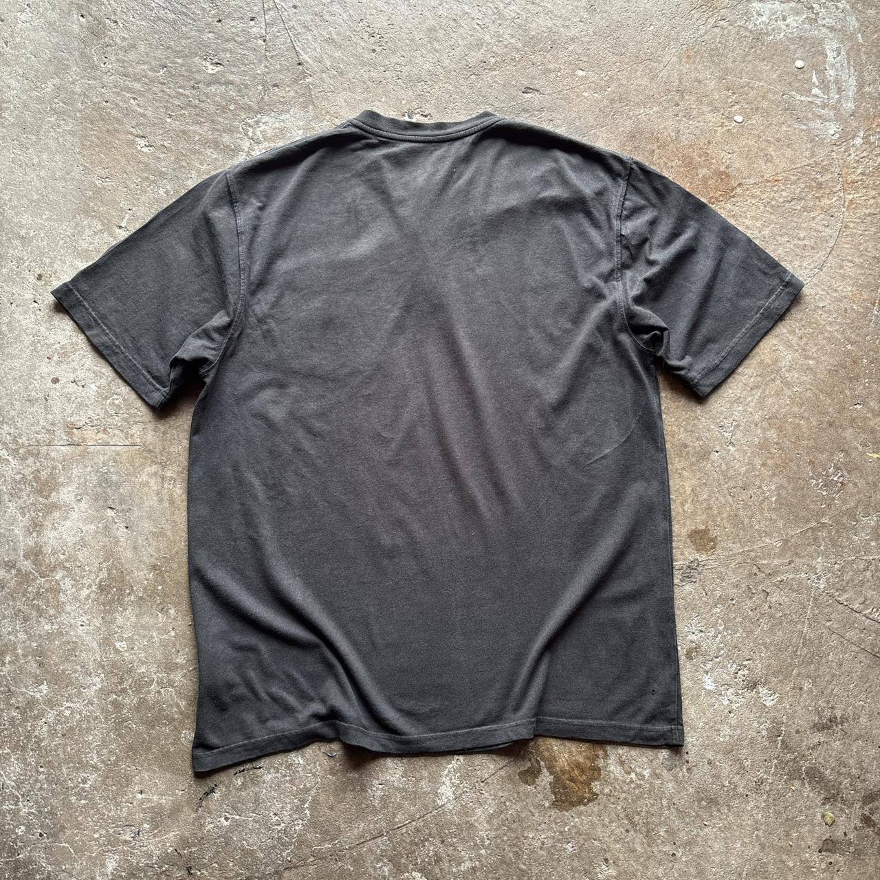 Washed Black Carhartt button-up t-shirt - L