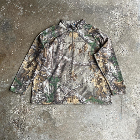 Realtree Camouflage 1/4 Zip Jumper - 2XL