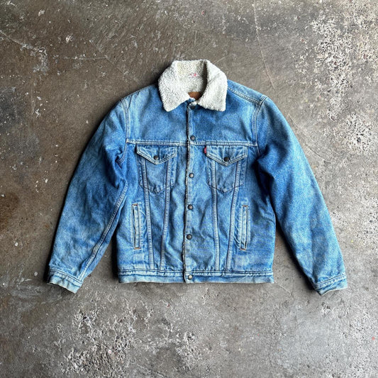 Blue Levi’s Denim Jacket w/ Fur Collar - S