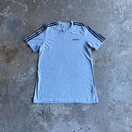 Grey Adidas Logo T-Shirt - L