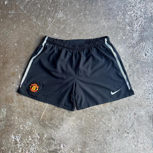 Black Nike Dri-Fit Manchester United Football Shorts