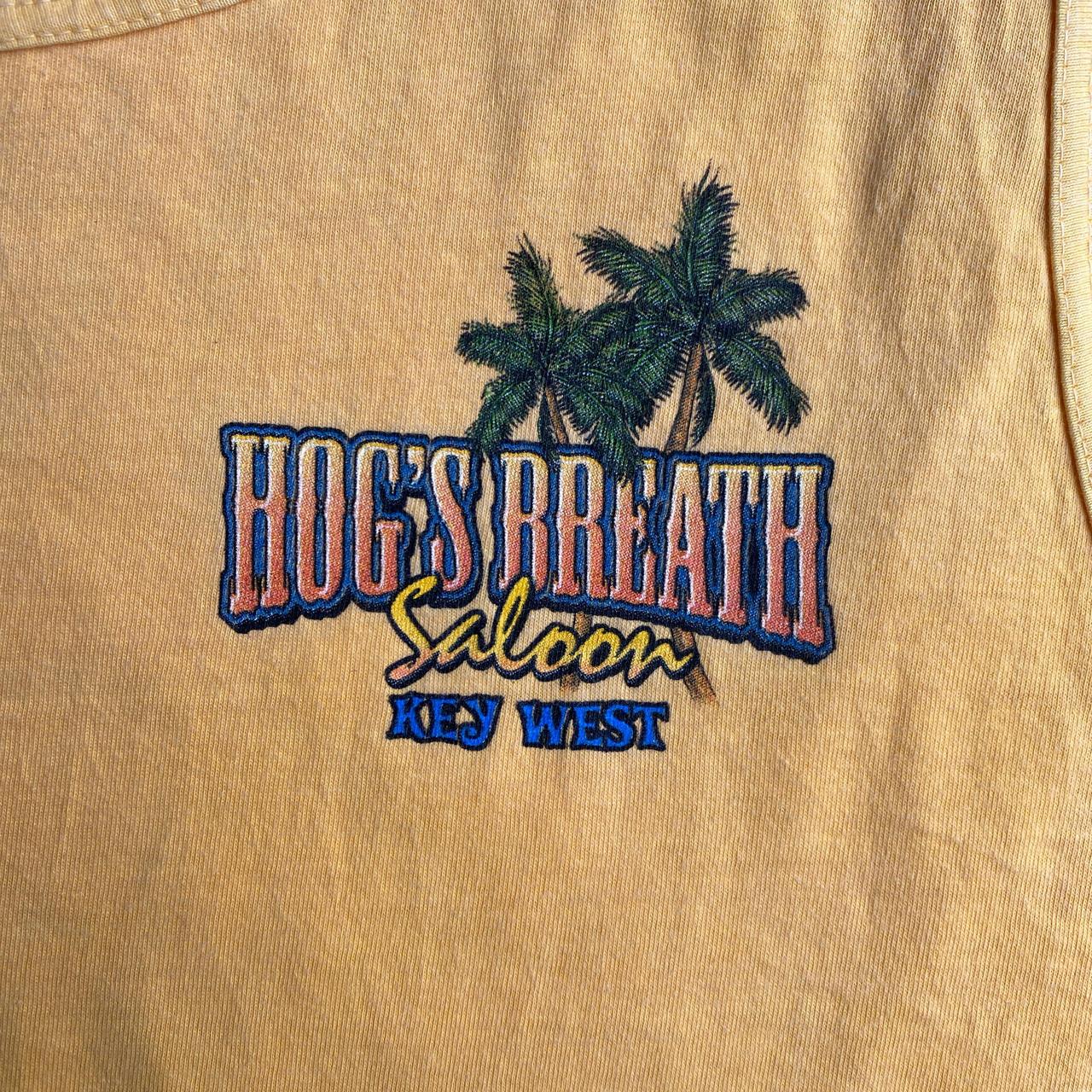 Orange/Peach ‘Hogs Breath’ Graphic Tank Top - XL