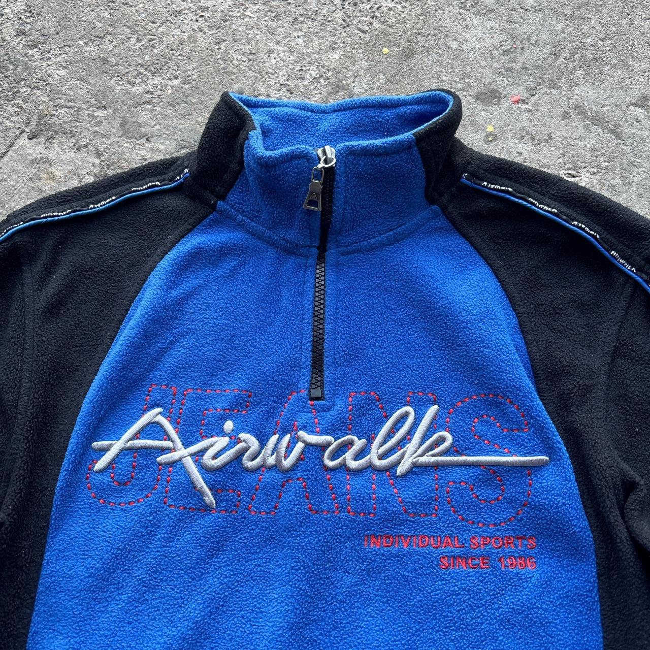 Blue and black Airwalk Zip-up fleece