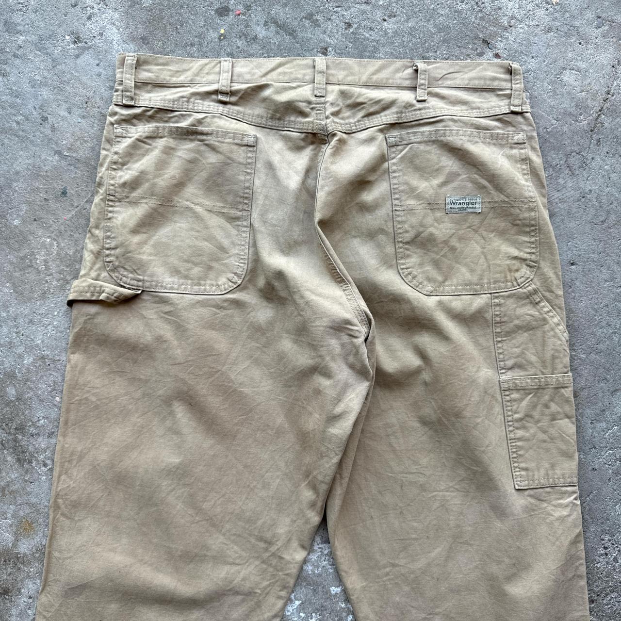 Tan Wrangler carpenter pants