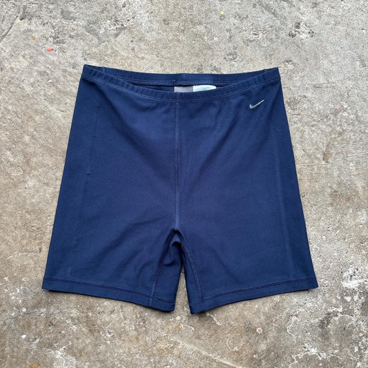 00s navy  Nike elasticated activewear shorts / compression shorts