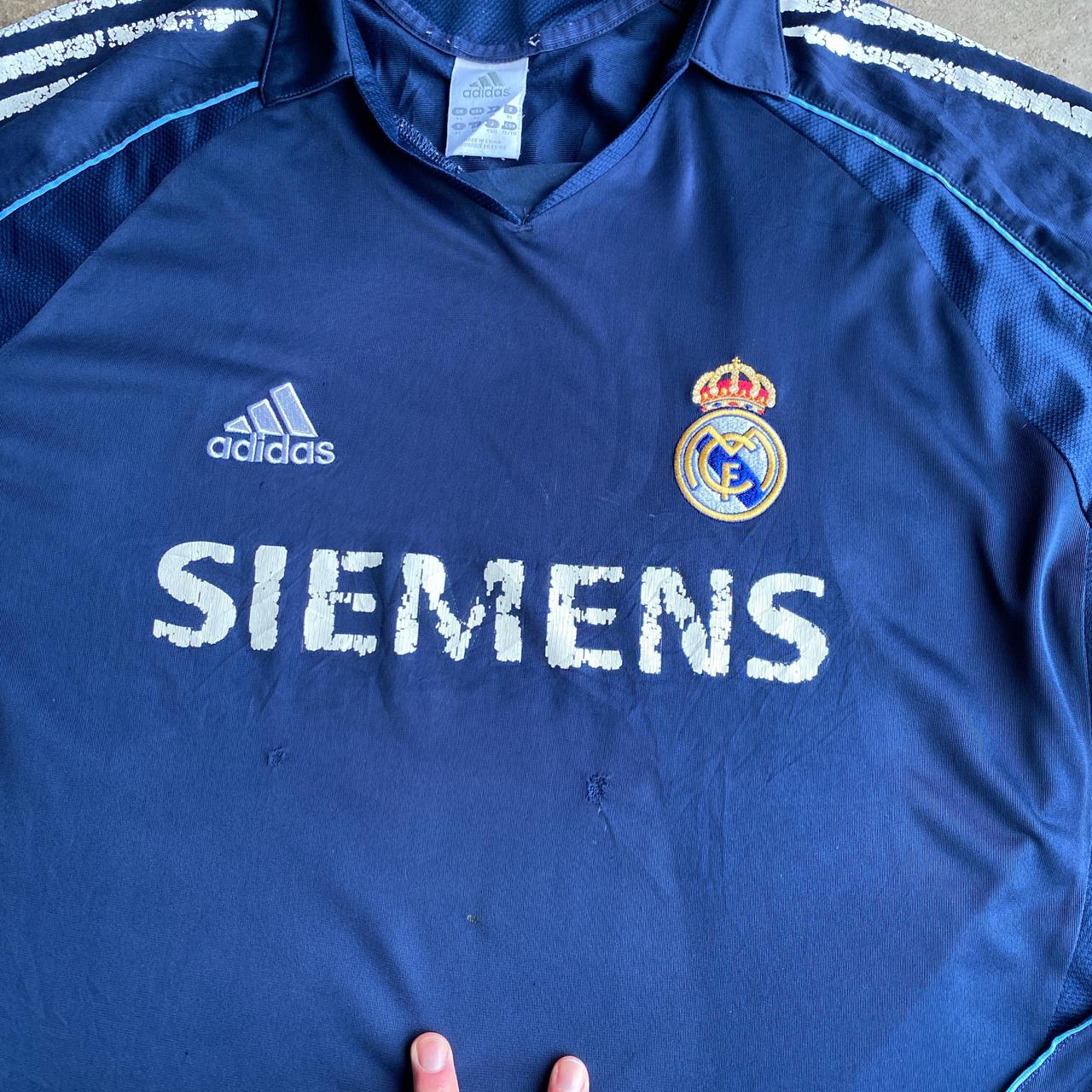 Navy Adidas Real Madrid 2005/06 Away shirt - XL