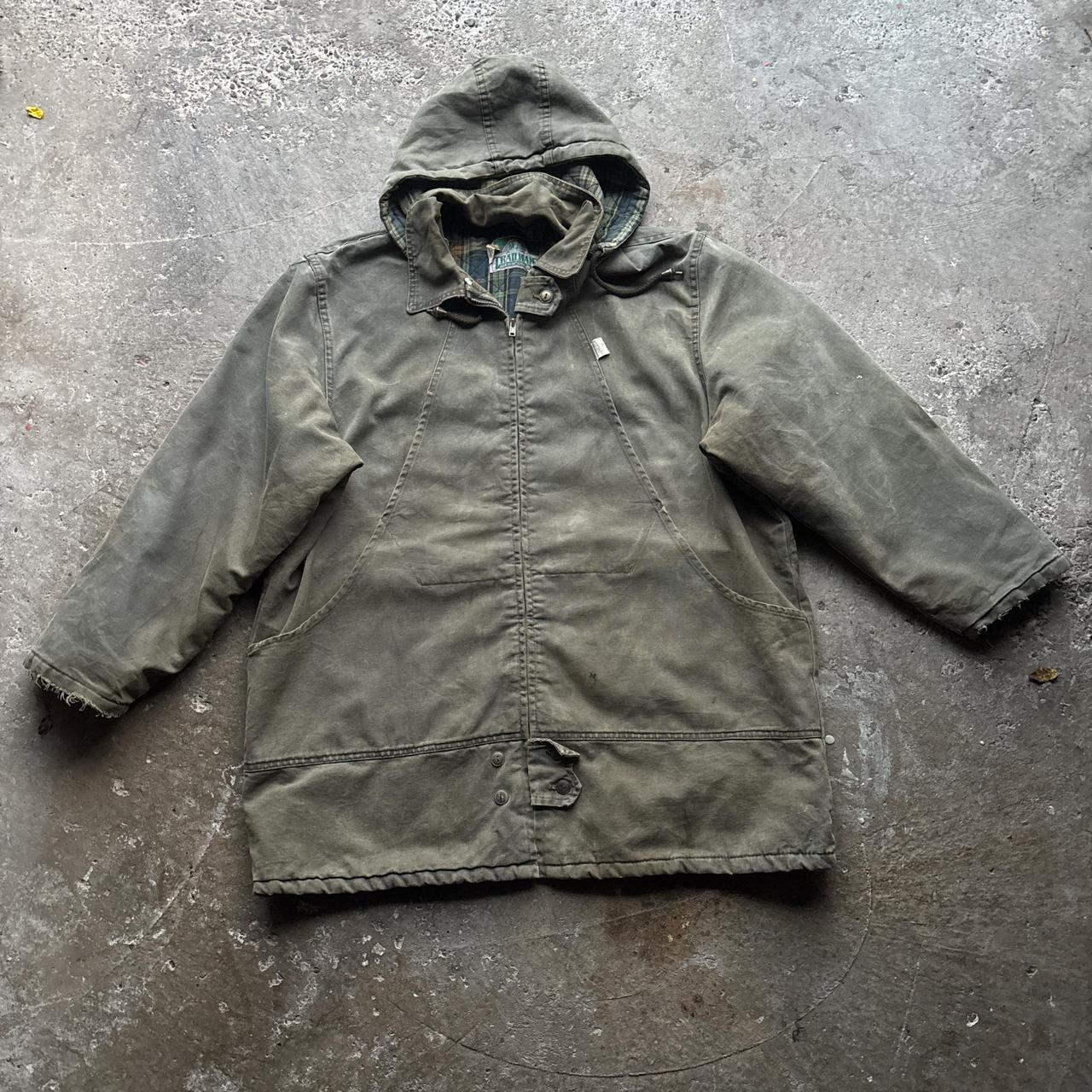 Vintage Khaki Green workwear jacket - XL
