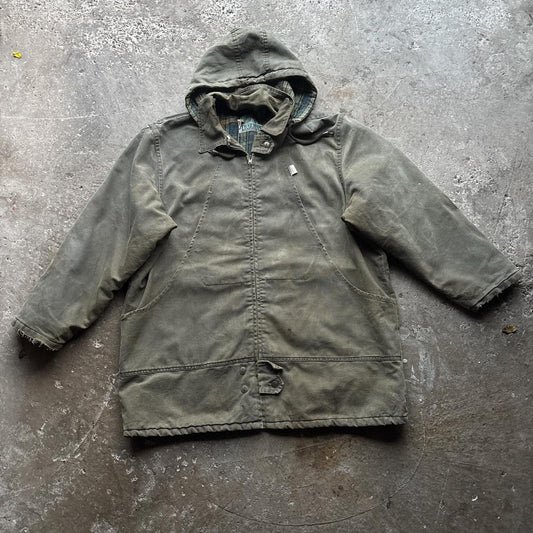 Vintage Khaki Green workwear jacket - XL