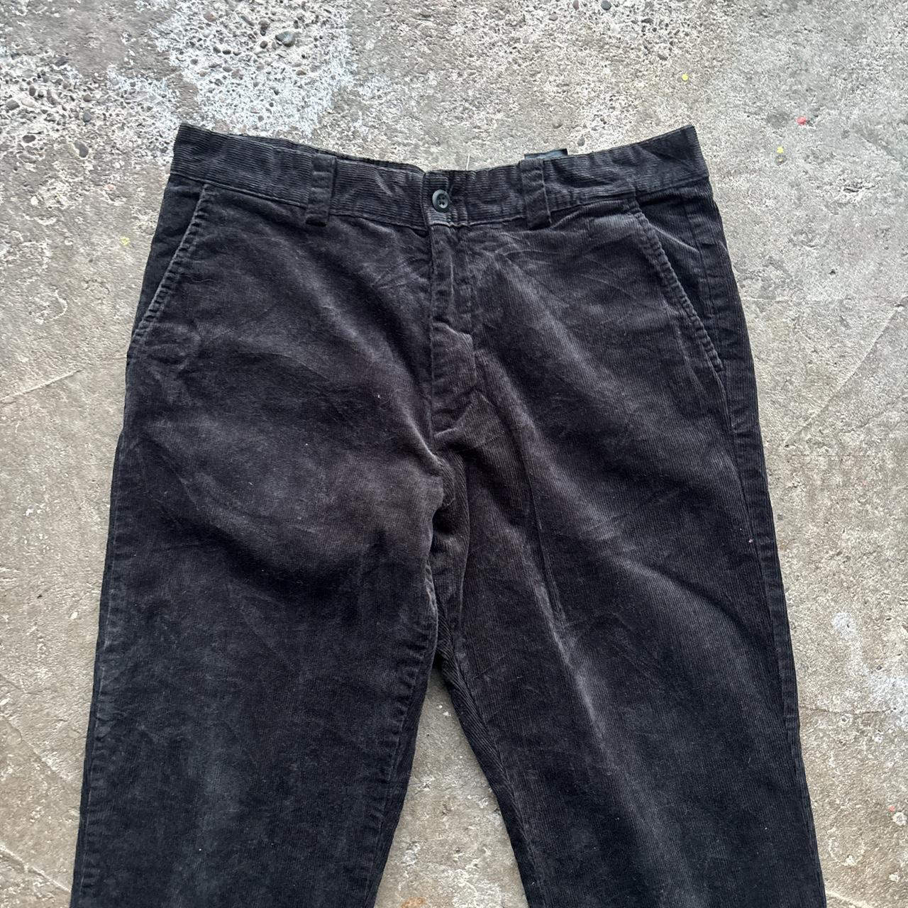Black H&M corduroy trousers - W32