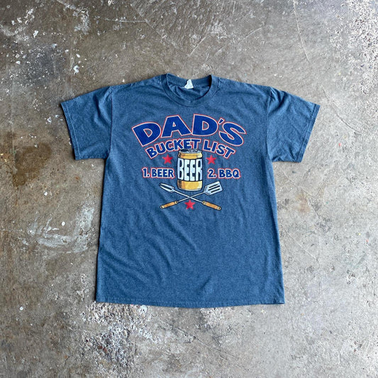 Funny Grey ‘Dads Bucket List’ Beer T-Shirt