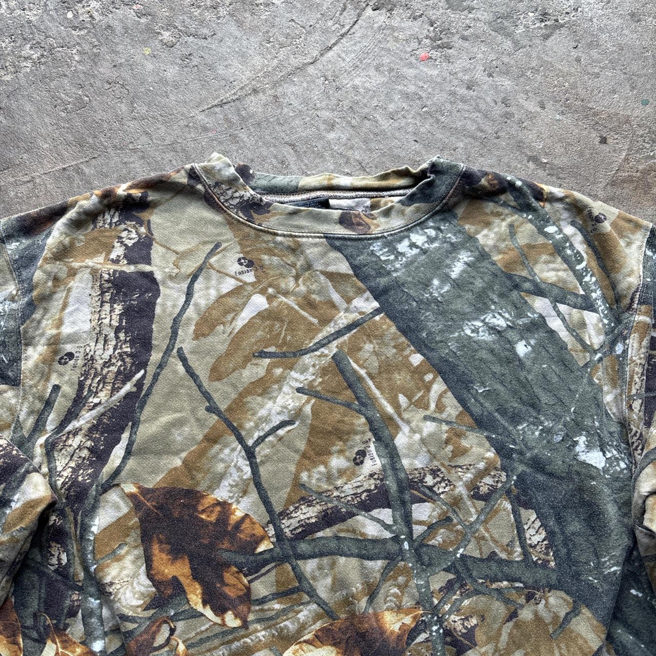 Real tree camo sweatshirt - L