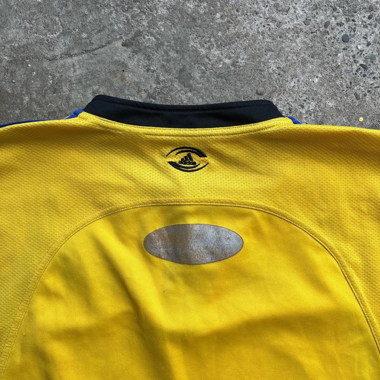 Vintage 2000s Adidas Hurricanes Rugby Super 12 Yellow Jersey