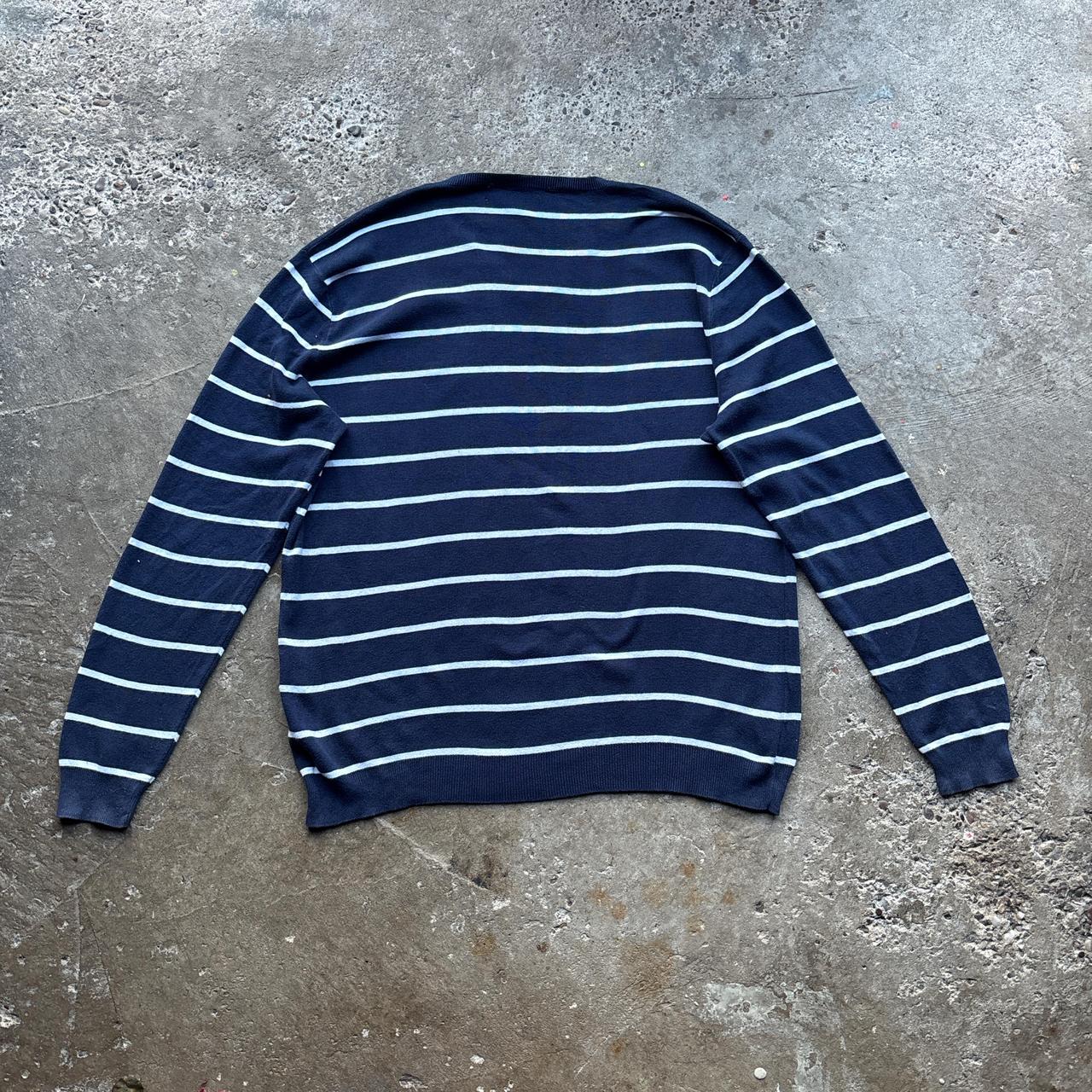 Navy and white striped Polo Ralph Lauren knitted sweatshirt