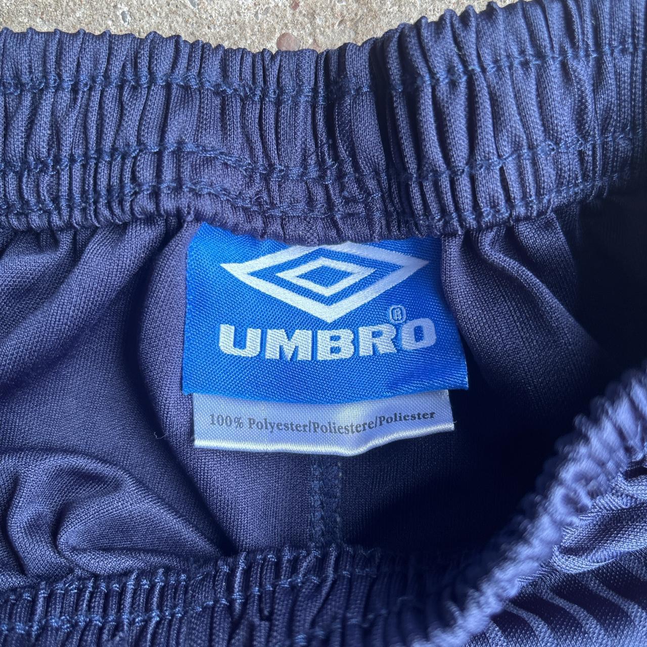 Vintage England Navy Umbro Football Shorts