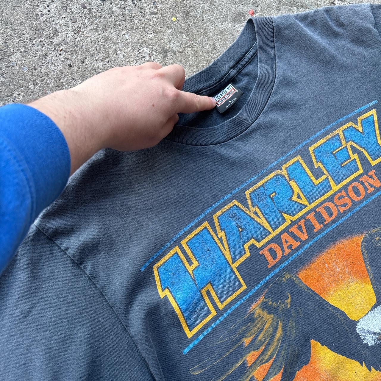 1996 Harley Davidson Razor Sharp Eagle tee