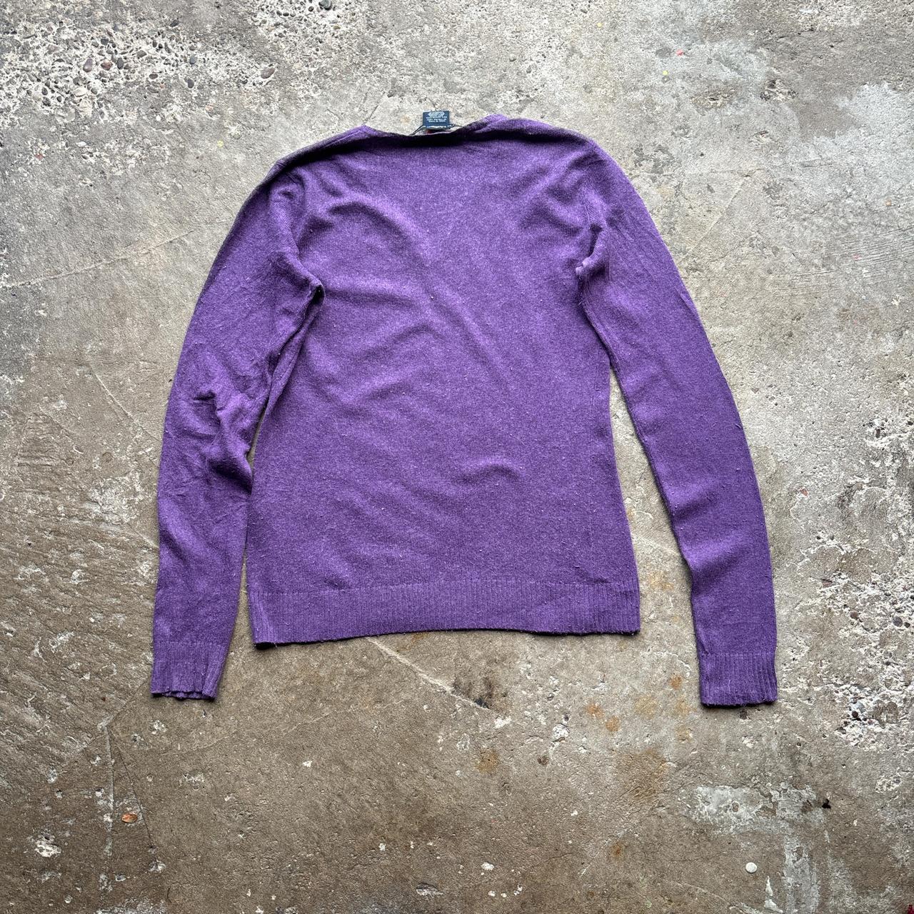 Purple Ralph Lauren Sport v-neck wool sweater  - M