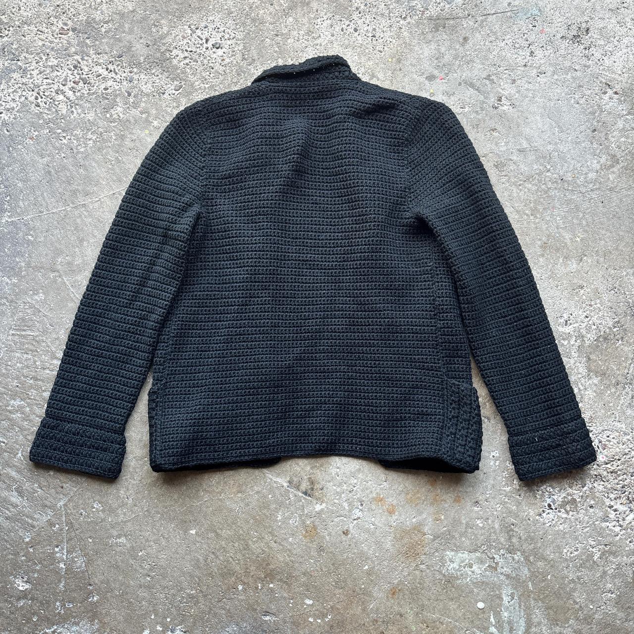 Black Hand knit cardigan - M