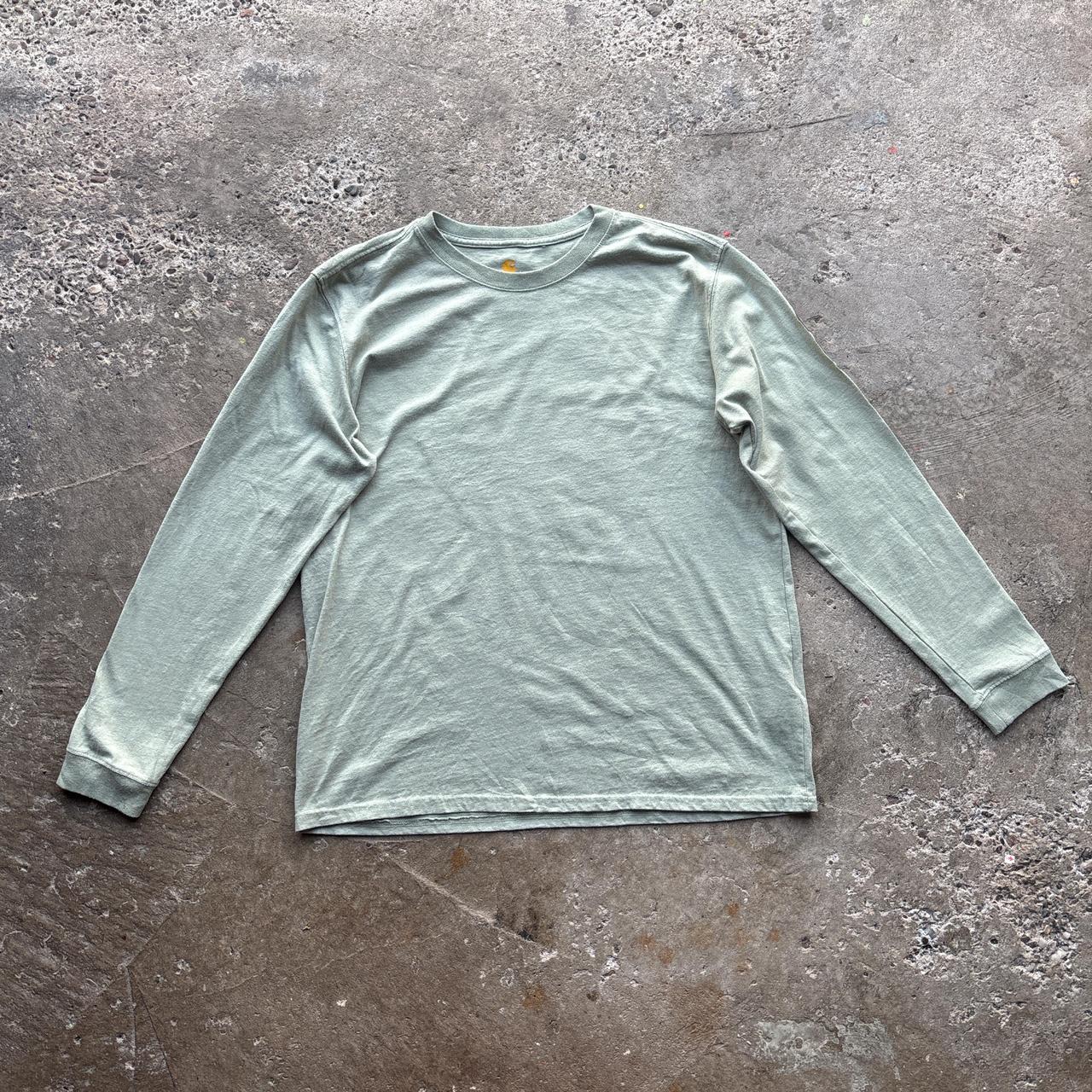 Light green Carhartt long sleeve top - L
