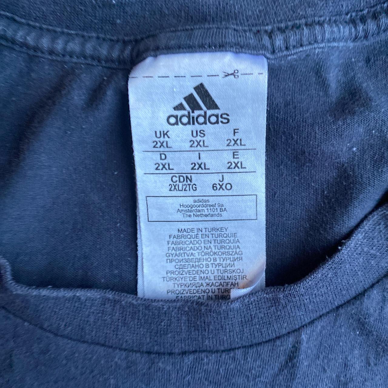 Navy Adidas Graphic Logo T-Shirt - 2XL