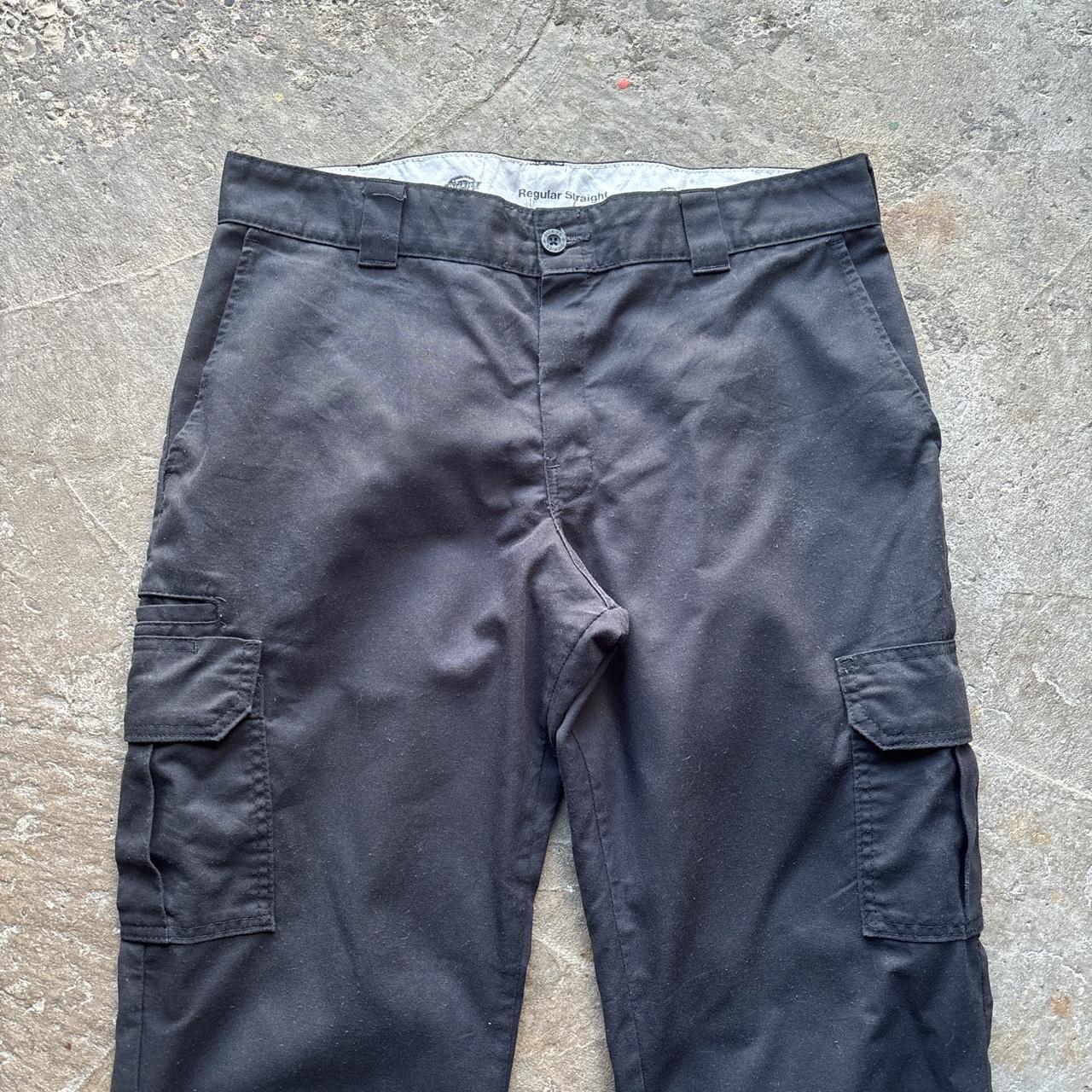 Black Dickies Regular Straight Cargo Trousers - W36