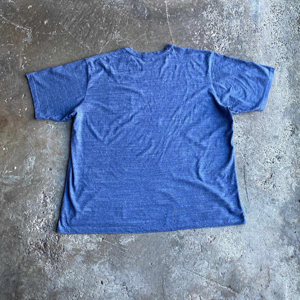 Blue Textured Carhartt Single Pocket T-Shirt - 4XL