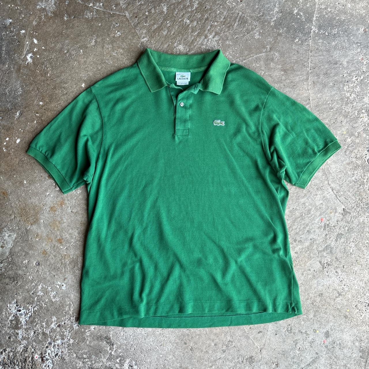 Green Lacoste polo shirt