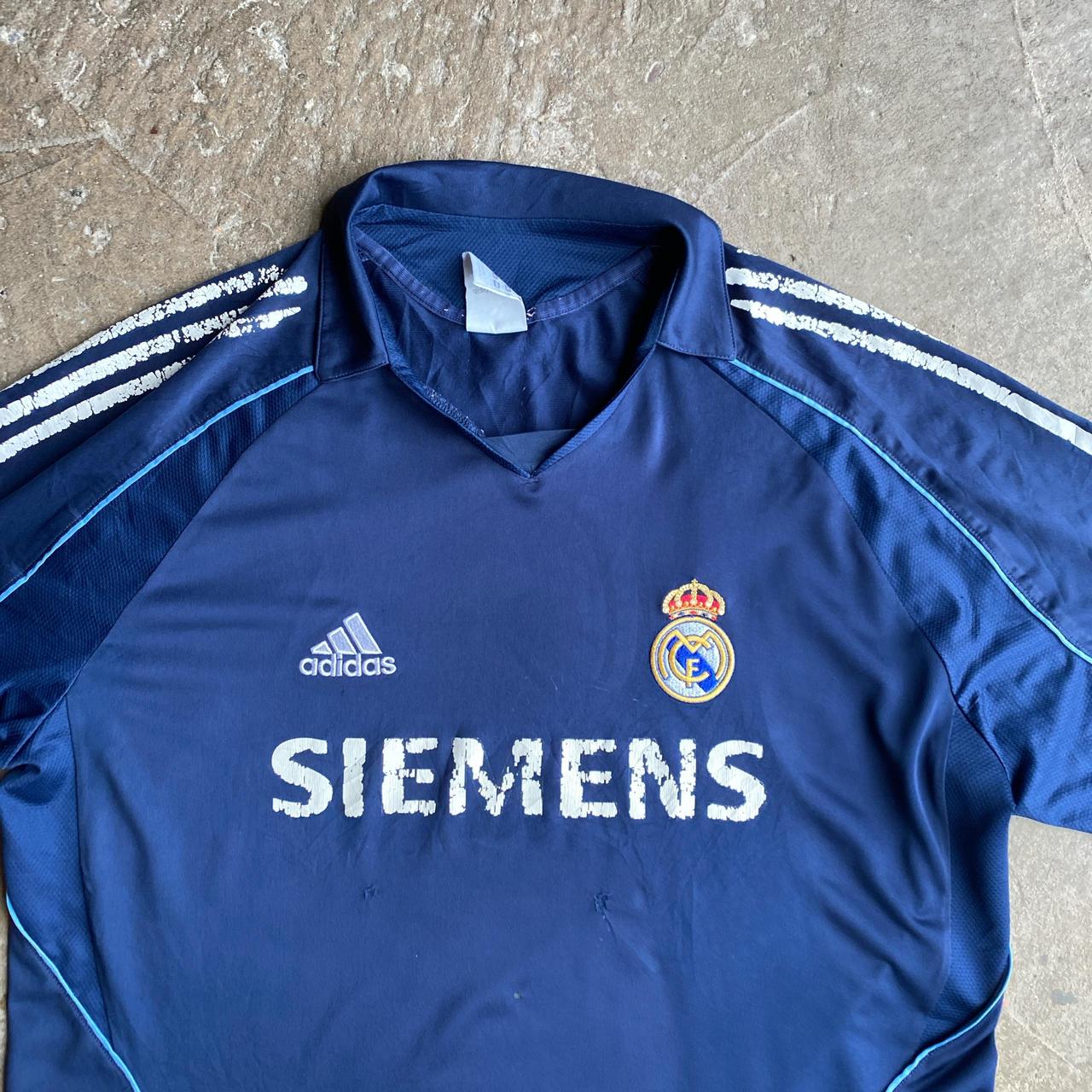 Navy Adidas Real Madrid 2005/06 Away shirt - XL
