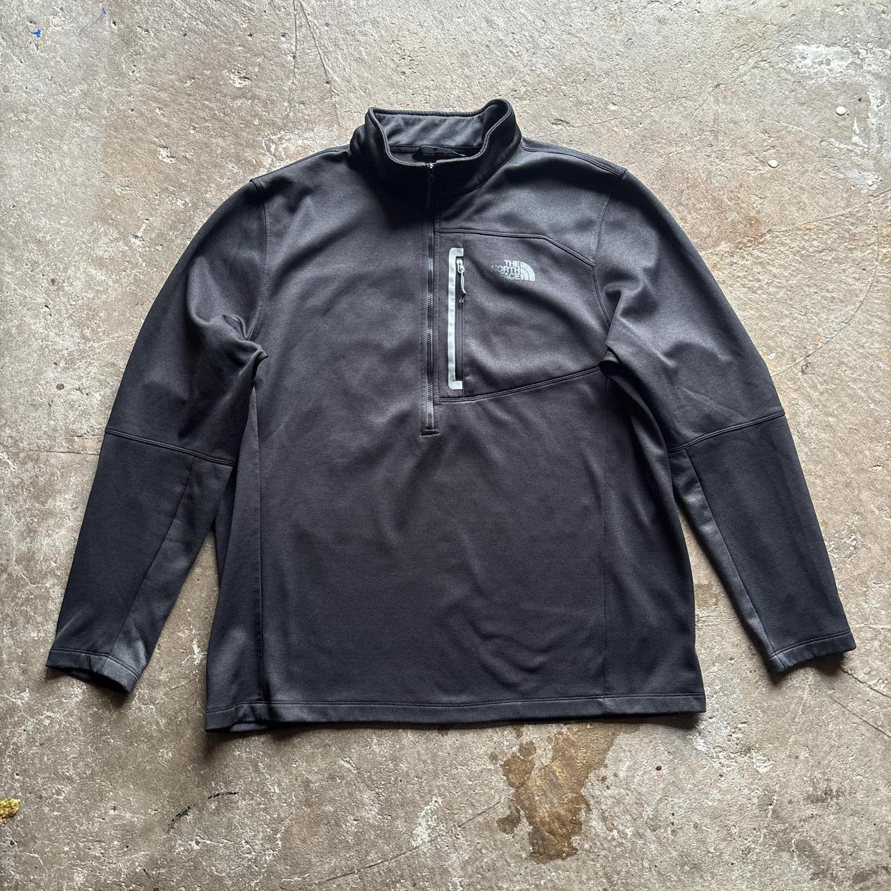 Black and grey The North Face Quarter Zip - XL